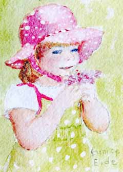 "The Gift " by Eunice Eide, Madison WI - Watercolor